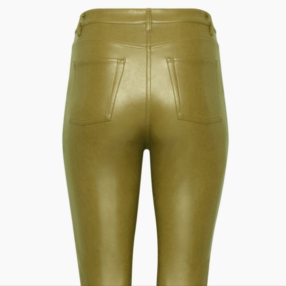 Wilfred: Melina vegan leather pant, NWT, Avocado 🥑, Aritzia, size 4 - Picture 4 of 7